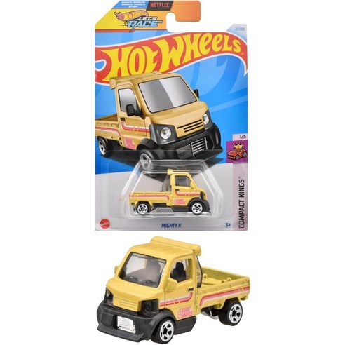 핫 휠(Hot Wheels) 베이직 카 마이티 K 놀이기구 장난감 미니카 3세부터 옐로우 HXR00