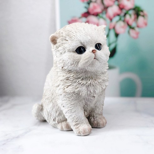 페르시안 고양이 장식 마블 피규어 장식인형 장식품 인테리어 소품 디자인 아이디어 상품