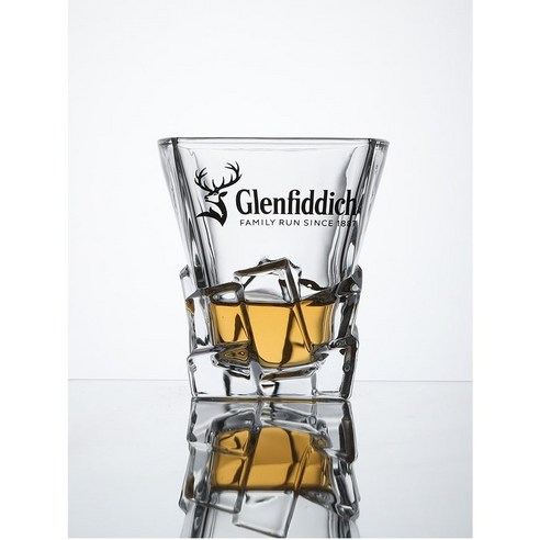 북유럽풍 크리스탈 소재 GLENFIDDICH 글렌피딕 빈티지 위스키 글라스 ft. 수정, 6개