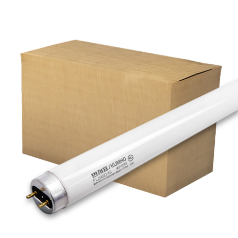 금호전기 번개표 직관 형광등 단파장 20W 주광색 FHF FL20EX-D 25개입(1박스), 25개