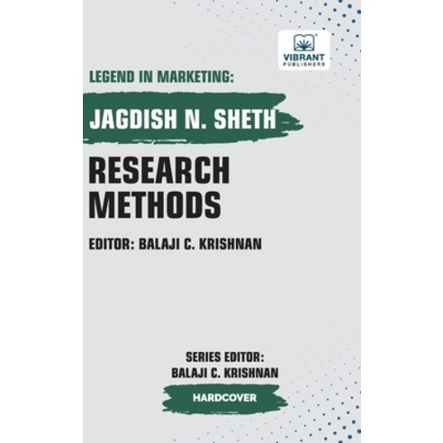 (영문도서) Research Methods Hardcover, Vibrant Publishers, English, 9781636512723