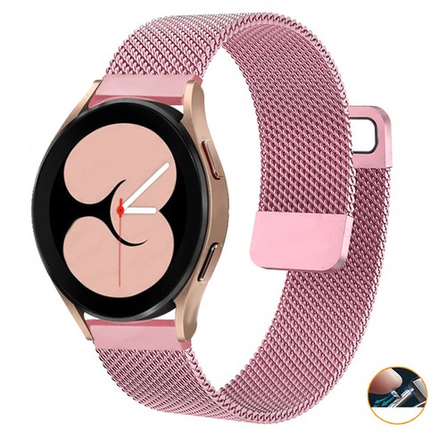 삼성 갤럭시 와치 4 클래식 46mm 42mm 스트랩 Galaxy Watch 4 44mm 40mm 금속 스테인레스 스틸 자기 흡입 손목 밴드 20mm 22mm 시계줄, #3