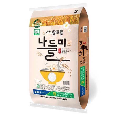 강화섬쌀 2024년산 햅쌀 나들미, 특등급, 10kg, 1개