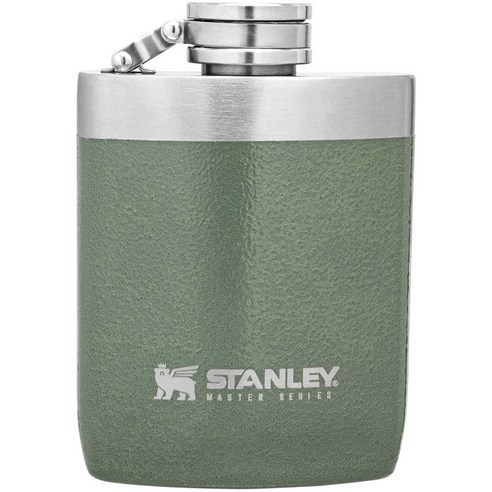스탠리 더 언브레이커블 힙 플라스크 0.23L, 1개, Hammertone Green
