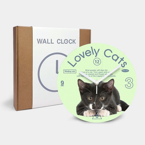 고양이 캔버스 벽시계, CV06.하바나