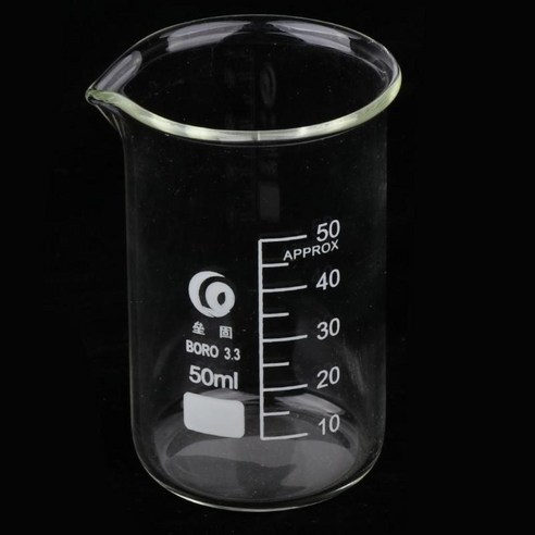 50-1000ml 붕규산 유리 비커 측정 컵 -- Tall-Form -- 농축, 1, 투명, 50mL