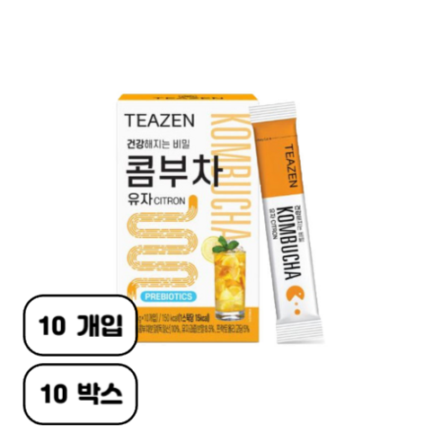 티젠 콤부차 유자, 5g, 100개