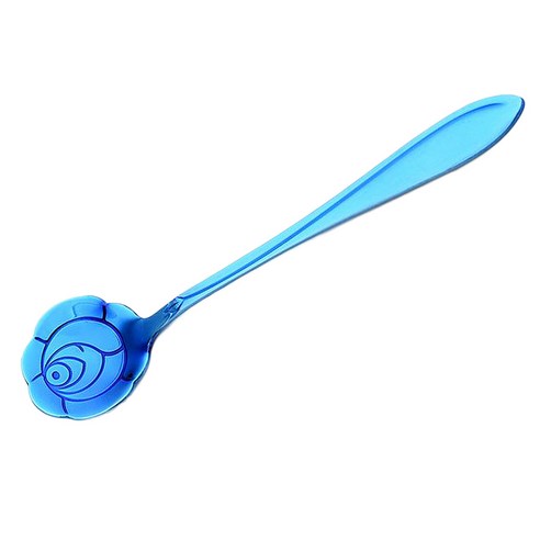 CY SHOP 티스푼 스테인레스 스틸 커피 티 스푼 디저트 설탕 스푼, 블루, {"사이즈":"블루 2"}, {"수건소재":"설명"}