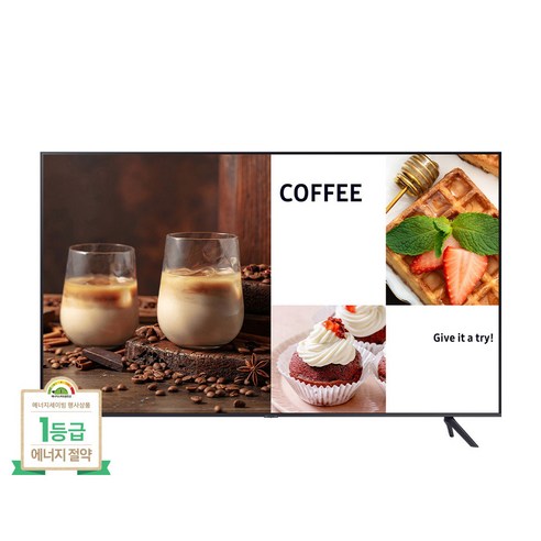 [상품평이벤트] 삼성전자 UHD 4K 108cm LED LH43BECHLGFXKR 에너지 소비효율등급 1등급 43인치 TV, 107.9cm/43인치, 스탠드형, 방문설치