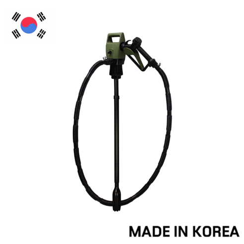 덕신양행 DEP-1403T 드럼용 길이조절식 전동펌프 공장 산업 현장 등유 석유 소분가능, 펌프+자동차밧데리용케이블+아답터, 스텐레스관, 6미터, 1개