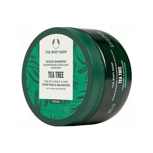 더바디샵 티트리 헤어 스캘프 스크럽 240ml The Body Shop Moringa Tea Tree Hair Scalp Scrub 240ml, 티트리 퓨어 밸런싱 컨디셔너 250ml, 1개