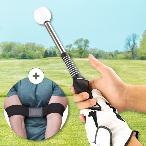 메이크앤 골프 스윙 연습기 자세 교정 암밴드 세트로 완벽한 스윙 만들기 메이크엔