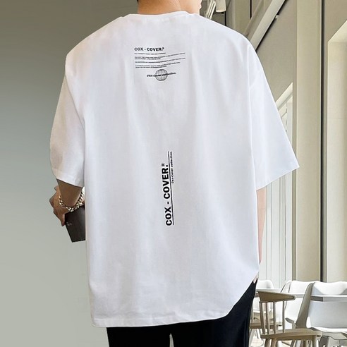 맨시티유니폼  Zeta 21 Men's Oversized Fit Lettering Boxy Short-Sleeved T-Shirt [5145]