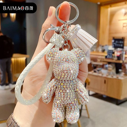 큐티 피규어 자동차 열쇠고리 실리콘 에어팟 키링, A1