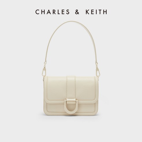 찰스앤키스 23NEW CHARLES&KEITH SL2-80840528 말발굽단추 Gabine 숄더 크로스 스퀘어백