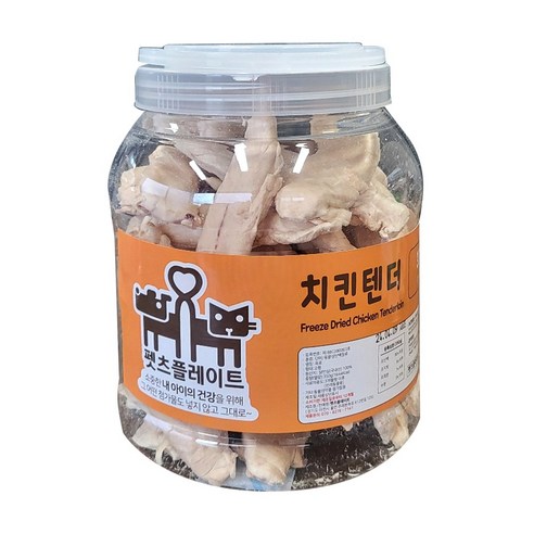 펫츠플레이트 동결건조간식 치킨텐더 350g, 4개