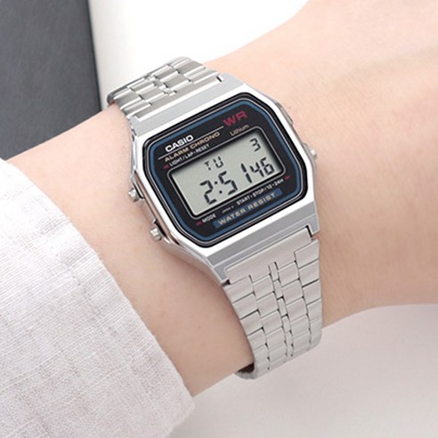 카시오 공용 빈티지 레트로 디지털 프리버클 손목시계