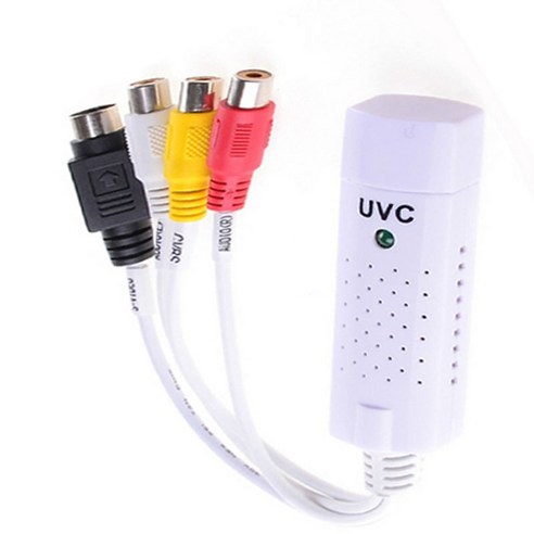 비디오 테이프 변환 USB 카세트 복원 UVC USB2.0 캡처 tv 튜너 카드 오디오 TV DVD VHS AV 어댑터 컴퓨터 CCTV 카메라 지원 창 7/8 XP, [02] Original Pakcing