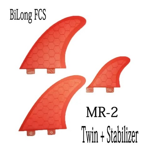 BiLong FCS MR-2 대형 트윈 안정제 MR 트라이 핀 세트 서핑 보드 3pcs 건설 성능 코어, [02] BiLong FCS II PLUG