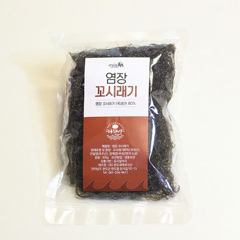 국산소금 사용 염장꼬시래기 2kg(200gx10봉), 10개