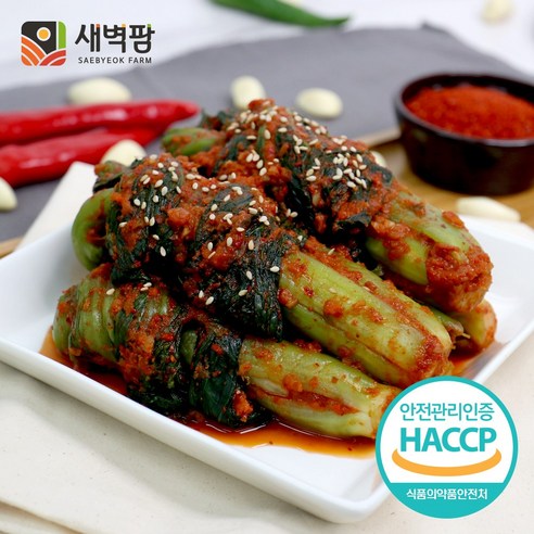새벽팜 갓김치 국내산 100% 전라도김치, 2kg, 1개