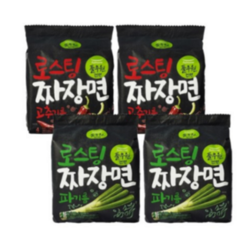 풀무원 로스팅짜장 파기름라면4입+로스팅짜장고추기름라면 4입(각2개), 1개