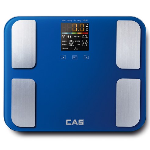 카스 스마트 블루투스 체지방 측정기 체중계, 블루, BFA-S8