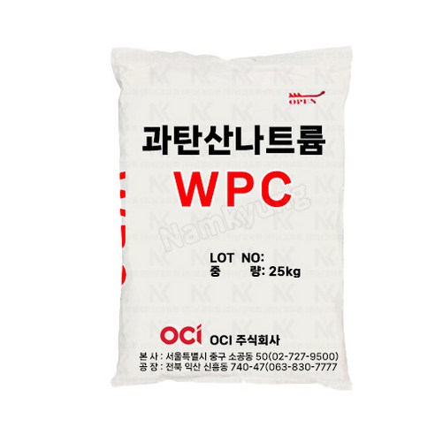 과탄산소다 과탄산나트륨 산소표백제 천연세제 세탁조청소 25KG, 1개