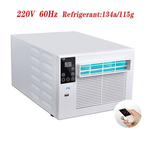 창문형에어컨 1100w 모바일 휴대용 소형 모기장 팬 원격 제어와 제어, 220v 60hz, 영국