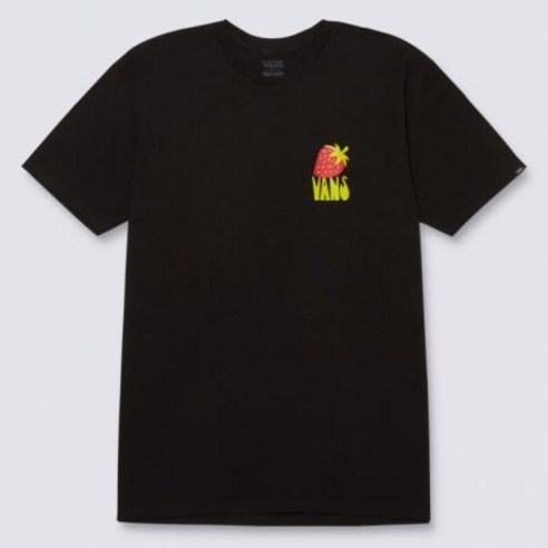 반스 반스 VANS 남녀공용 오프 더 스트로베리 반팔 티셔츠 VN0006DMBLK1