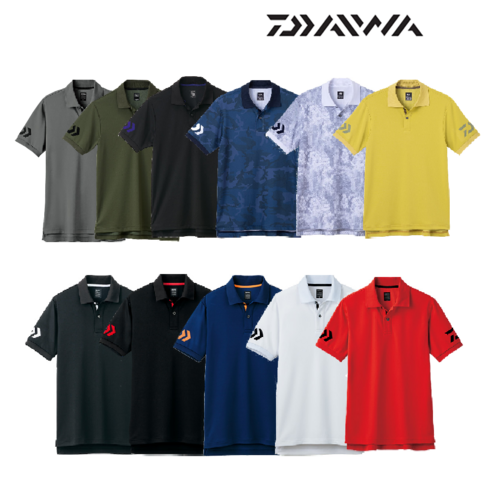 스타일과 기능성을 겸비한 한국다이와 DE-7906 반팔 카라티로 완벽한 여름 낚시를 즐기세요.