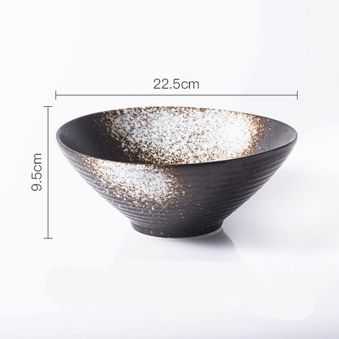 Lingao creme japonês de cerâmica criativo sopa macarrão restaurante personalização, 브라운