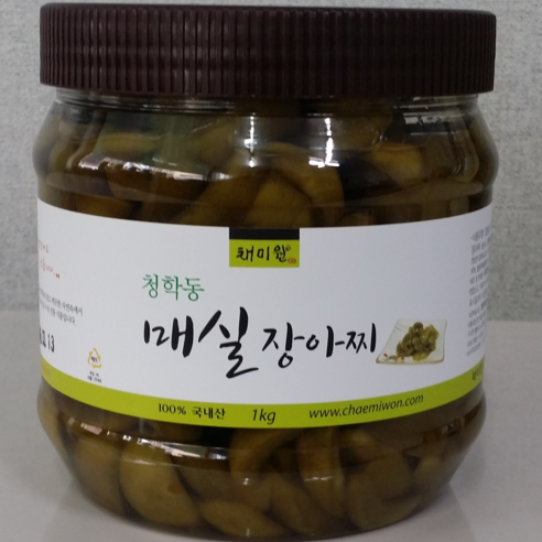 채미원 (유기농) 청학동 매실장아찌, 1kg, 1개