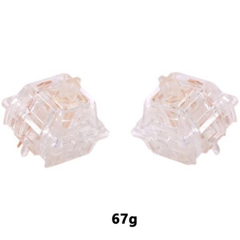 기계식 키보드용 Everglide EG Aqua King V3 워터 킹 스위치 5 핀 RGB 37g 55g 62g 67g MX 클리어 바디 GMK67, CHINA, 67g_10PCS