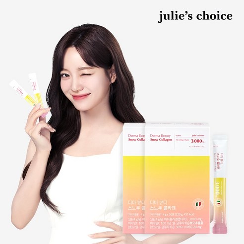 줄리스초이스 더마 뷰티 스노우 콜라겐 2박스, 단품