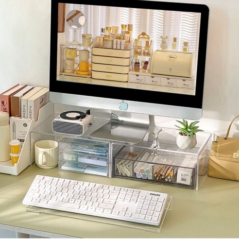 손목 부담 없이 효율적인 작업을 위한 투명 아크릴 팜레스트