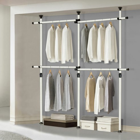 공간 활용의 혁신, 왕자행거 4단고정행거 NHC545-1 왕자행거4단