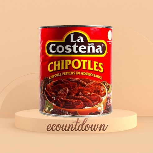La Costena 라코스테냐 치포틀레 페퍼2.8kg 치폴레, 2.8kg, 1개