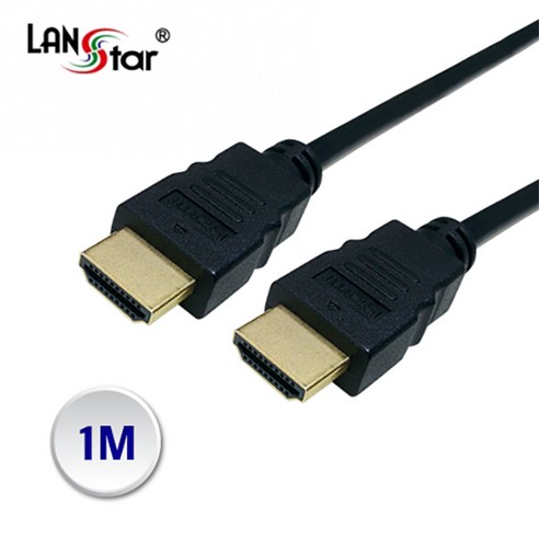 랜스타 LS-HDMI-HMM-3m 기본형 HDMI 케이블 (v2.0 3m 블랙), 1개