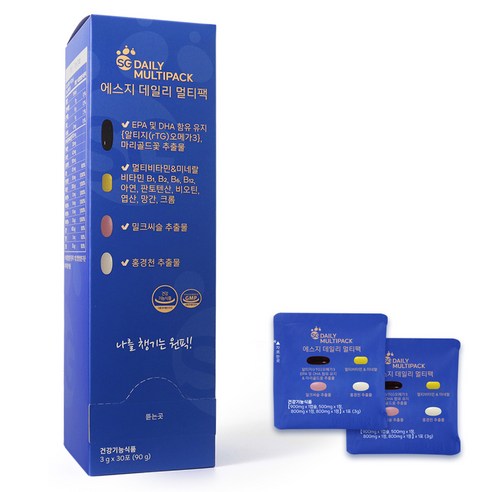 에스지 데일리 멀티팩 멀티비타민 30p, 90g, 1개