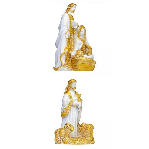 2 조각 수지 동상 메리 조셉 예수 기독교 가톨릭 입상 홈, 스타일 5