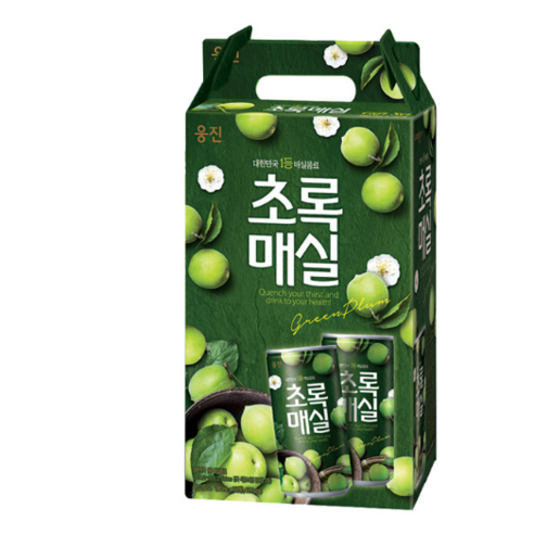 웅진 초록매실 음료선물세트, 180ml, 2박스