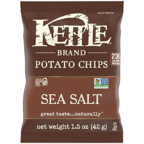 케틀브랜드 포테이토 칩 씨 솔트, 42g, 1개