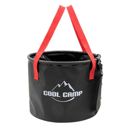 Xzante Coolcamp 20l 접을 수있는 버킷 캠핑 물 저장 컨테이너 여행 하이킹 낚시 보트를위한 접이식 세면기, 검은 색