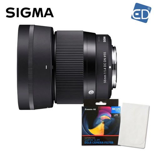 시그마 정품 C 56mm F1.4 DC DN 후지 X 마운트 +MCUV필터+포켓융/ED