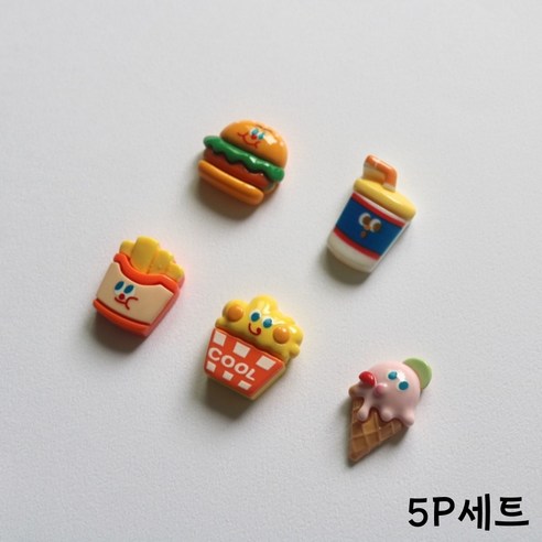 굿어라운드 현관 냉장고 자석 마그넷, 패스트푸드5P