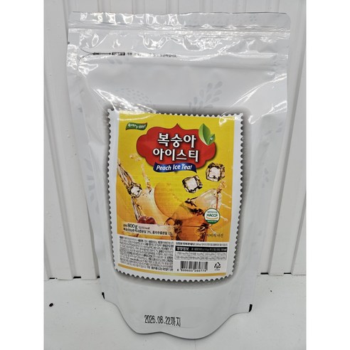 [이레에프에스] 아이스티, 복숭아, 벌크800g, 1개, 800g, 100개입