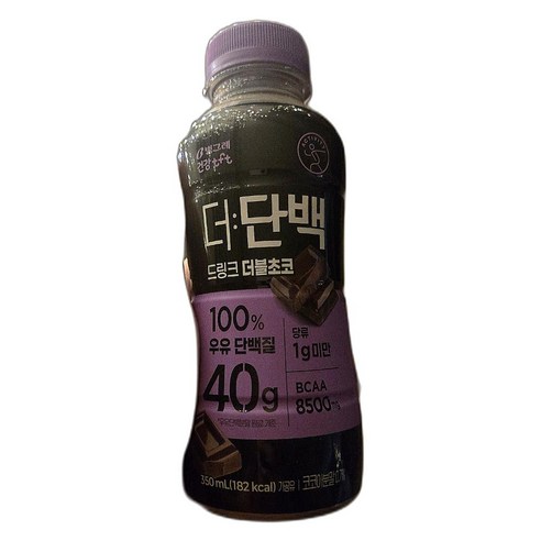 빙그레 더단백 드링크 더블초코, 350ml, 1개