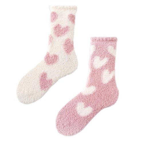 포근한 꿈나라로 인도하는 마법, 이츠굿텐 극세사 하트 수면 양말 수면양말