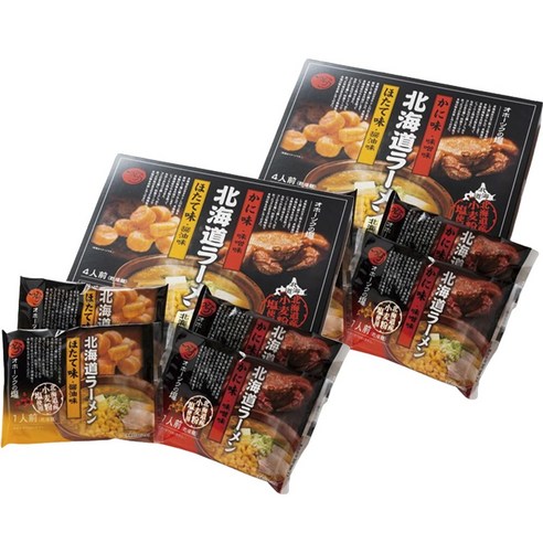 Minamikawa Seimen 훗카이도 미소 + 간장 라멘 4인분, 2개